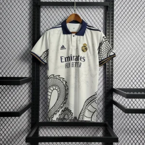 Real Madrid 2024 White Dragon Special Shirt