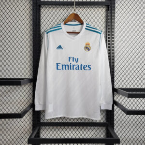 2017-2018 Retro Real Madrid Home Kit Long Sleeve