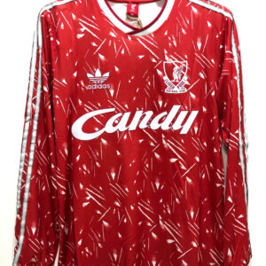 1989-1991 Retro Liverpool Home Jersey Long Sleeve
