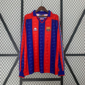 1995-1997 Retro Barcelona Home Jersey Long Sleeve