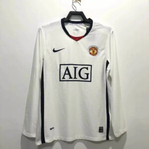 2008/2009 Retro Manchester United Away Jersey Long Sleeve