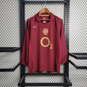Arsenal Retro 2005-2006 Home Jersey Long Sleeve
