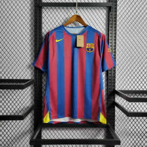 2005/2006 Retro Barcelona Home UEFA Champions League Jersey